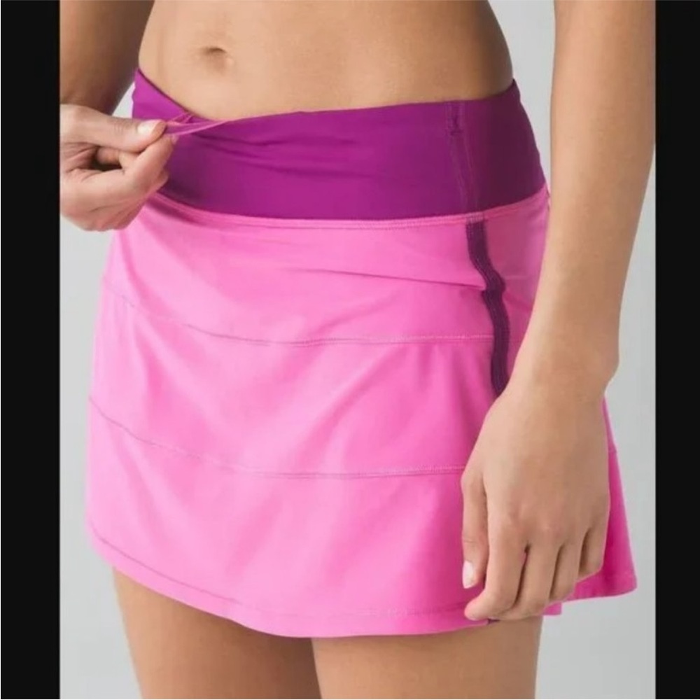 Lululemon Athletica Pink and Purple Mini Skirt RARE COLOR